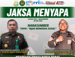 JAKSA MENYAPA DI RRI STUDIO 1 MANOKWARI-20 MEI 2025