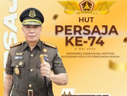 KAJATI PAPUA BARAT BESERTA JAJARAN MENGUCAPKAN “SELAMAT HUT PERSAJA KE- 74 TAHUN”