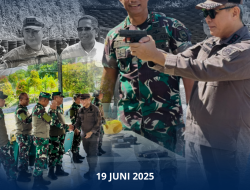 KAJATI HADIR DALAM KEGIATAN LATIHAN MENEMBAK PISTOL BERSAMA PANGDAM XVIII/ KASUARI