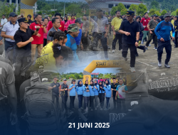 Aspidmil Hadiri Kegiatan Jalan Santai bersama Polda Papua Barat dalam Rangka Hari Bhayangkara ke- 79 Tahun