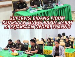 Supervisi Bidang Tindak Pidana Umum oleh Wakajati Papua Barat dan Aspidum di kejaksaan Negeri Sorong