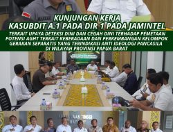 Pengarahan dan Kunjungan Kerja Kasubdit I.A. pada Jamintel Kejagung RI di Provinsi Papua Barat