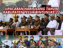 Kajati Papua Barat Hadiri Upacara HUT Kabupaten Teluk Bintuni ke- 22 Tahun