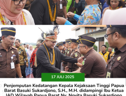 Penyambutan Kepala Kejaksaan Tinggi Papua Barat dan Ketua IAD Wilayah Papua Barat Tahun 2025