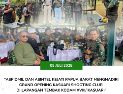 Asintel dan Aspidmil Hadiri Grand Opening Kasuari Shooting Club di Kodam XVIII/ Kasuari