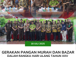 Gerakan Pangan Murah dan Bazar dalam rangka Hari Ulang Tahun Ikatan Adhyaksa Dharmakarini (IAD) Tahun 2025 di Wilayah Papua Barat