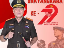 KAJATI PAPUA BARAT BESERTA JAJARAN MENGUCAPKAN SELAMAT HARI BHAYANGKARA KE- 79 TAHUN