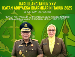 Kajati Papua Barat dan Ketua IAD Wilayah Papua Barat beserta jajaran mengucapkan “Selamat HUT XXV IAD Tahun 2025”