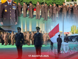 Plh. Kajati Papua Barat Memimpin Upacara HUT Kemerdekaan RI Ke- 80 di Kantor Kejati Papua Barat