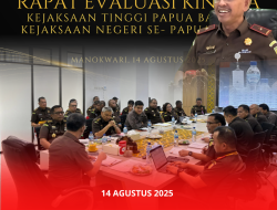 Plh. Kajati Papua Barat Memimpin Rapat Evaluasi Kinerja Tahun 2025