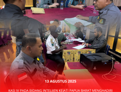 Kasi IV Pada Bidang Intelijen Kejati Papua Barat menghadiri Giat Pembayaran Kompensasi Tanah, Tanaman, dan Bangunan dibawah Jalur Right of Way (RoW) SUTT 150 kV PLTMG Manokwari – GI Manokwari tahap 6