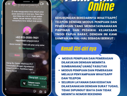 Waspada Penipuan Mengatas Namakan Pimpinan dan Pegawai Kejaksaan Tinggi Papua Barat