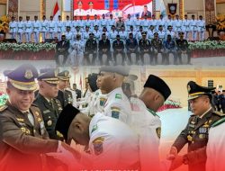 Kajati Papua Barat diwakili Aspidmil menghadiri Upacara Pengukuhan Pasukan Pengibaran Bendera Pusaka (PASKIBRA)