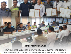 Tim PPS Kejati Papua Barat Menghadiri serta Melaksanakan Entry Meeting dan Penandatangan Pakta Integritas Terkait PPS Terhadap Pembangunan Infrastruktur di Provinsi Papua Barat Dengan Sumber Dana APBN Tahun 2025