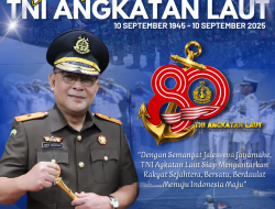 Kajati Papua Barat Beserta Jajaran Mengucapkan Dirgahayu TNI AL Ke- 80 Tahun-10 September 2025