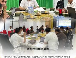 BPA Kejaksaan Agung RI Memaparkan Hasil Penilaian Prestasi Kinerja Bidang Pemulihan Aset Kejati Papua Barat