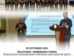 Pelatihan/ Bimbingan Teknis Dalam Rangka Penguatan Pengamanan Pimpinan dan Kantor Serta Sosialisasi SOP Pengamanan Pimpinan dan Kantor di Lingkungan Kejaksaan Tinggi Papua Barat