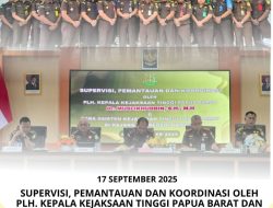 Plh. Kejati Papua Barat beserta para PJU dan Jajaran Melaksanakan Supervisi, Pemantauan dan Koordinasi pada Kejaksaan Negeri Kaimana