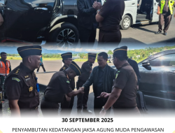 Penyambutan Jaksa Agung Muda Pengawasan di Wilayah Hukum Kejaksaan Tinggi Papua Barat