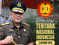 Kajati Papua Barat Beserta Jajaran Mengucapkan Dirgahayu TNI ke- 80 Tahun 2025