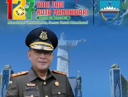 Kajati Papua Barat Beserta Jajaran Mengucapkan Selamat Hari Ulang Tahun Manokwari Ke- 127 Tahun