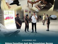 Bidang Pemulihan Aset pada Kejaksaan Tinggi Papua Barat Mengunjungi dan Melaksanakan Inventarisasi BMN pada Rupbasan Kelas I Manokwari