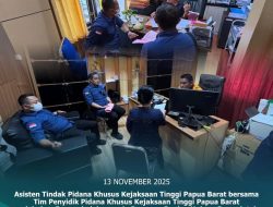 Aspidsus bersama Tim Penyidik Kejati Papua Barat Melakukan Penggeledahan Ruang Bagian Hukum Pemkot Sorong, Papua Barat Daya dan BPKAD Kota Sorong