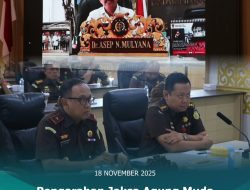 Plh. Kajati Papua Barat didampingi Aspidum Kejati Papua Barat Beserta Jajaran Mengikuti Secara Virtual Pengarahan Jampidum Kejagung RI