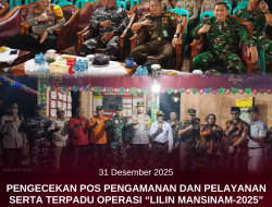 Aspidmil Hadir dalam Kegiatan Pengecekan Pos Pam dan Layanan Operasi Lilin Mansinam 2025 dalam rangka Natal dan Tahun Baru 2026
