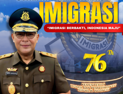 Kajati Papua Barat Beserta Jajaran Mengucapkan “Selamat Hari Bhakti Imigrasi Ke- 76 Tahun”