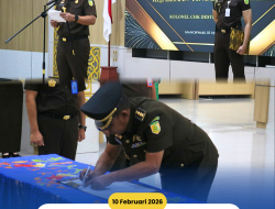 Pelantikan dan Pengambilan Sumpah Janji Aspidmil yang Baru Kolonel CHK Destrio Irvano, S.H.