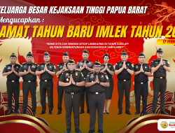 Keluarga Besar Kejati Papua Barat Mengucapkan Selamat Tahun Baru Imlek Tahun 2026-Gong Xi Fa Cai!