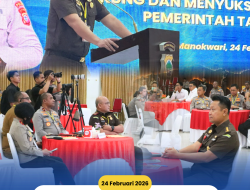 Kajati Papua Barat Menyampaikan Amanat dalam Rapat Pimpinan Polda Papua Barat TA 2026