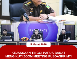 Kejati Papua Barat Ikuti Kegiatan Pusdaskrimti Menyapa Terkait Optimalisasi Pelayanan