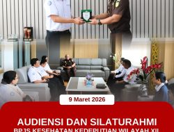 Audiensi dan Silaturahmi BPJS Kesehatan Kedeputian Wilayah XII di Kejati Papua Barat
