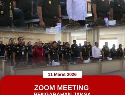 Kejati PB mengikuti Zoom Pengarahan Jaksa Agung Muda Intelijen-Persiapan Hari Raya Idul Fitri 1447 H dan Hari Nyepi 2026