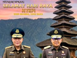 Kajati Papua Barat Beserta Jajaran Mengucapkan “Selamat Memperingati Hari Raya Nyepi 1948 Saka”