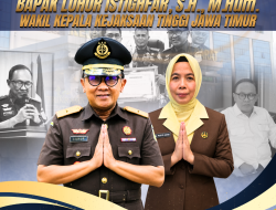 Selama dan Sukses atas Pelantikan Bapak Luhur Istighfar Sebagai Wakajati Jawa Timur