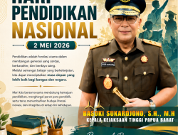 Kajati Papua Barat Beserta Jajaran Mengucapkan Selamat Hari Pendidikan Nasional 2 Mei 2026