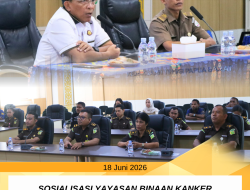 sosialisasi yayasan binaan kanker nusantara dalam rangka sosialisasi guna meningkatkan kesadaran masyarakat akan bahaya tumor dan kanker di Kejati Papua Barat