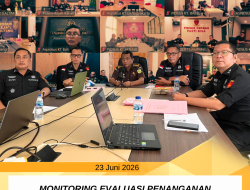 Bidang Pidsus Kejati PB mengikuti Monev Penanganan Perkara pada Wilkum Kejati Papua Barat bersama jajaran Direktur Pengendalian Operasi pada Jampidsus