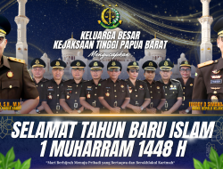 Keluarga Besar Kejati Papua Barat Mengucapkan “Selamat Tahun Baru Islam 1 Muharram 1448 H”