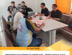 Tahap II dari Penyidik Polda Papua Barat kepada JPU Kejari Manokwari dalam perkara dugaanTP korupsi Dana Hibah Pemkab Pegaf kepada Bawaslu Kabupaten Pegaf