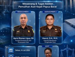 Ayo Saksikan Dialog Interaktif Jaksa Menyapa Bersama Dua Kasubid pada Bidang Pemulihan Aset Kejati PB di RRI Manokwari