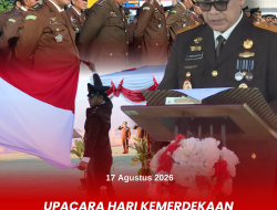 Wakajati Pimpim Upacara HUT Kemerdekaan RI Ke- 81 di Kejaksaan Tinggi Papua Barat