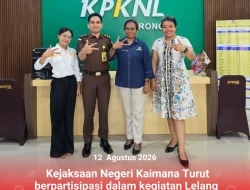 Kajari Kaimana Berpartisipasi dalam Kegiatan Lelang Serentak di Seluruh Indonesia