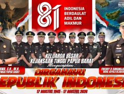 Keluarga Besar Kejati PB Mengucapkan “Dirgahayu Republik Indonesia Ke- 81”