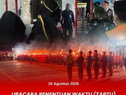 Kajati PB Pimpin Upacara Penetapan Waktu Dalam Rangka HUT RI 81