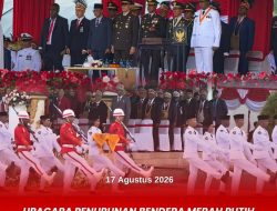 Upacara Penurunan Bendera Merah Putih Dalam Rangka HUT Kemerdekaan RI Ke- 81