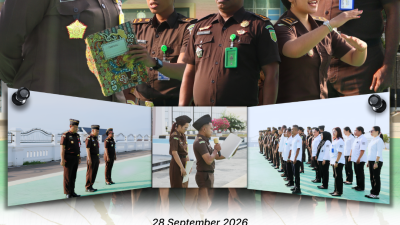 Asdatun Pimpin Apel Pagi Kejati Papua Barat